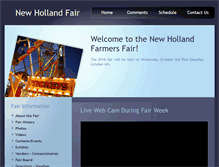 Tablet Screenshot of newhollandfair.org